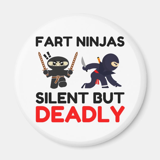 Fart Ninjas Silent men dödligt Magnet (Framsidan)