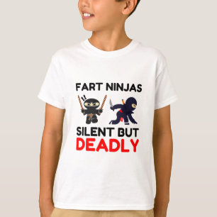Fart Ninjas Silent men dödligt T Shirt