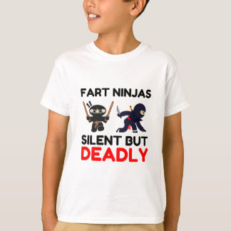 Fart Ninjas Silent men dödligt T Shirt