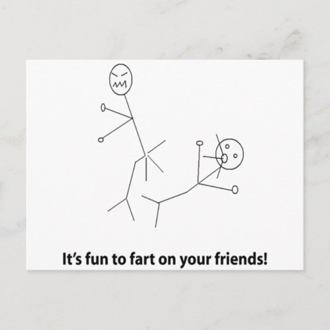 Fart på vänner vykort (Framsida)