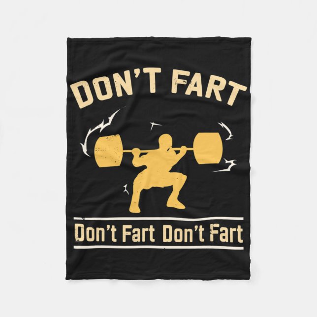 Fart Shirt I Funny Fitness S Fleecefilt (Framsidan)