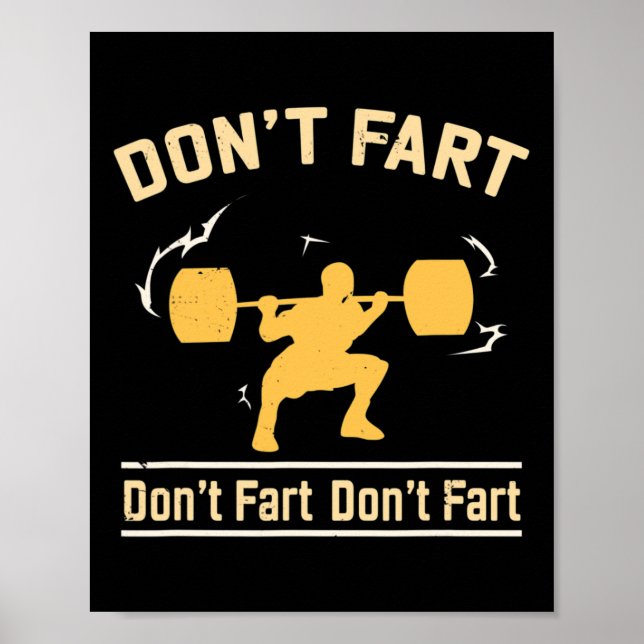 Fart Shirt I Funny Fitness S Poster (Framsidan)