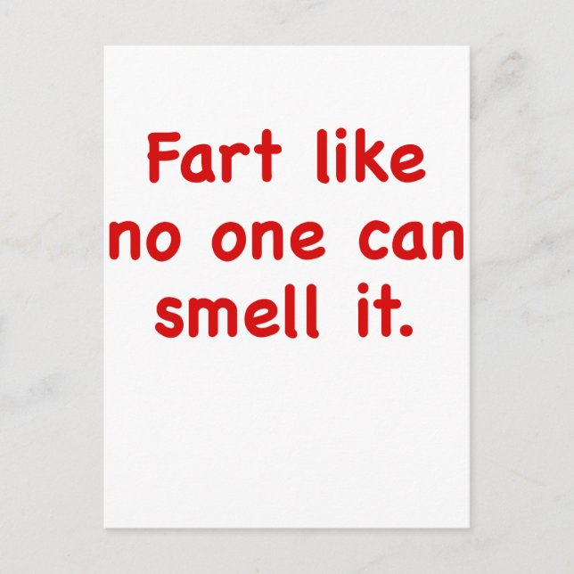 Fart som ingen kan göra. vykort (Framsida)