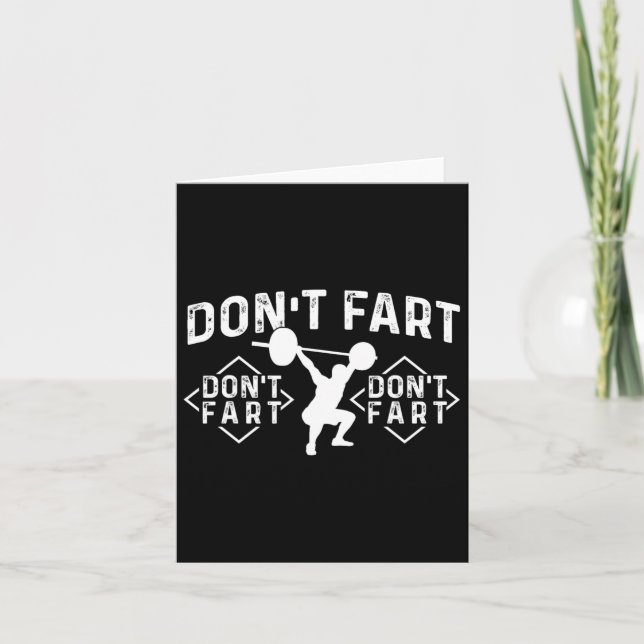 Fart - Workout Gym Weightlift Bodybuilding din Kort (Framsida)
