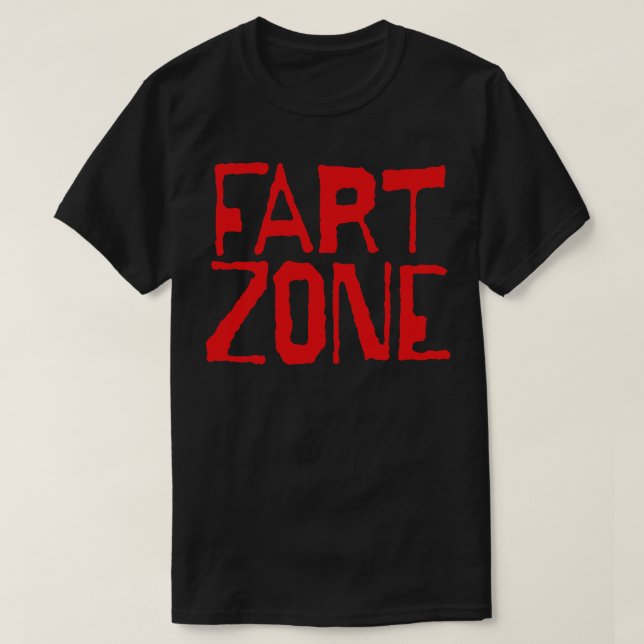 Fart Zon Red Brev T Shirt (Design framsida)