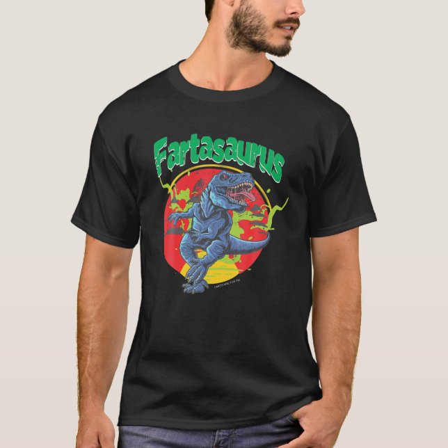 Fartasaurus Farting Dinosaurs T Shirt (Framsida)