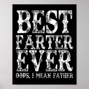 Farter Aldrig Oops I Elak Far Fart Funny Far Poster