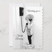 Fartfylld återställning, barn, gammal telefon,