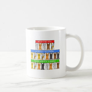 Fartfylld återställning för bråckkirurgi kaffemugg