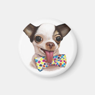 Fartfylld magnet för pojkepojkeChihuahua