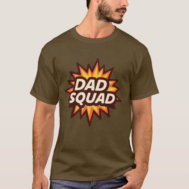 Farthers dag Pappa Squad T Shirt (Framsida)