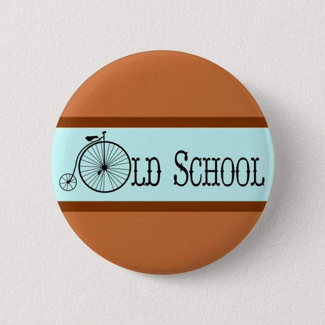 Farthing för old schoolcykelencentmynt knapp (Framsida)