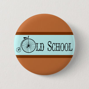 Farthing för old schoolcykelencentmynt knapp