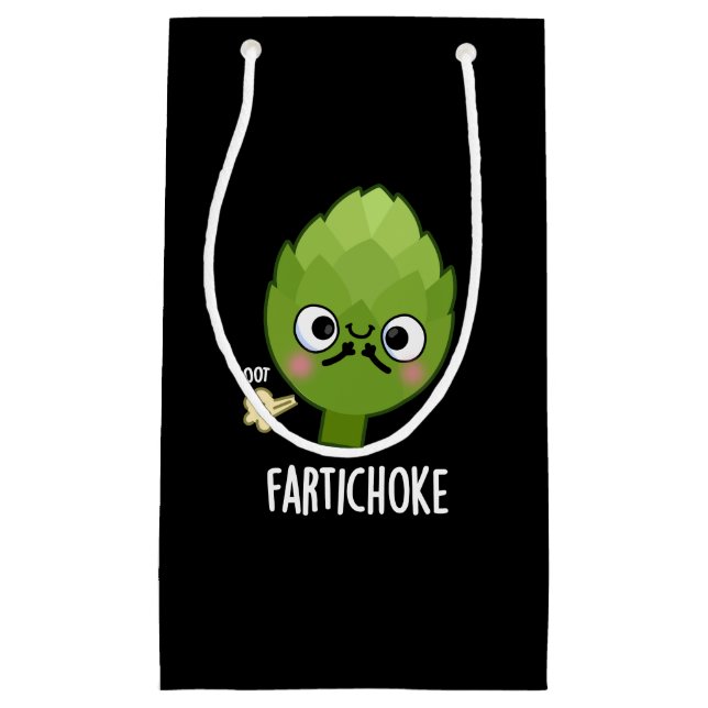 Fartichoke Funny Farting Artichoke Pun Mörk BG (Framsidan)