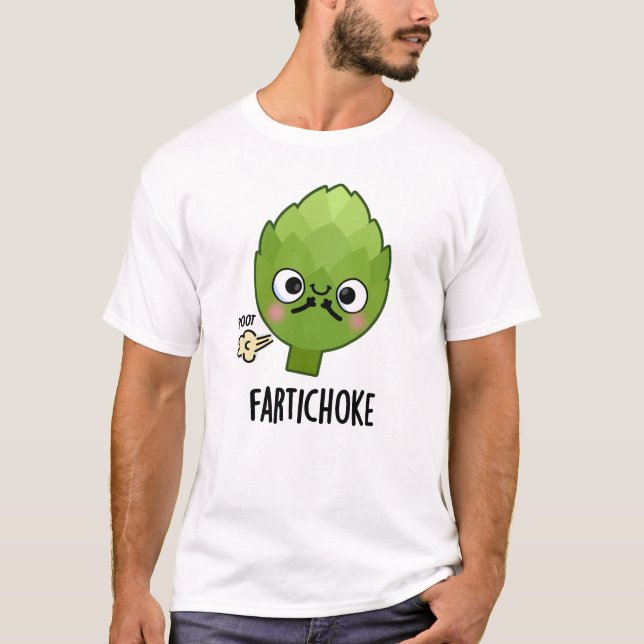 Fartichoke Funny Farting Artichoke Pun T Shirt (Framsida)