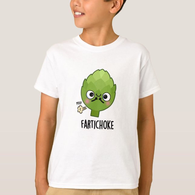 Fartichoke Funny Farting Artichoke Pun T Shirt (Framsida)