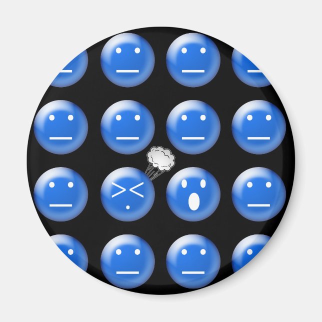 Farting Ansikte magnet (Framsidan)