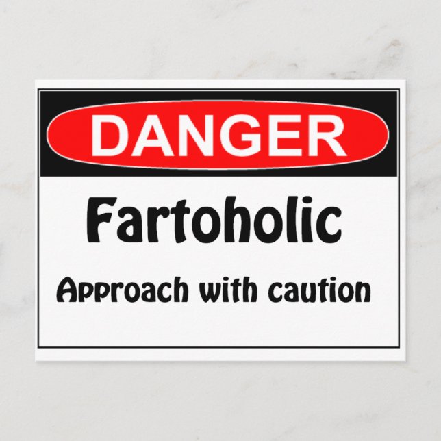 Farting Danger Fartohohohohohohohohol Vykort (Framsida)