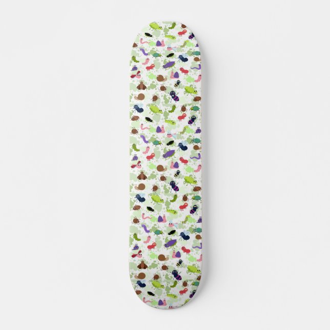 Farting Kryp Mönster Mini Skateboard Bräda 18,5 Cm (Framsida)