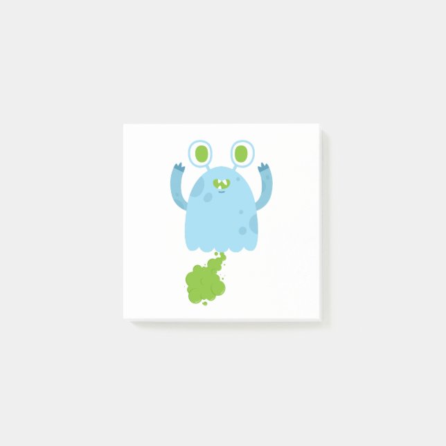 Farting Monster Post-it Block (Framsida)