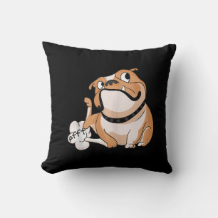 Farting Pitbull Älskare Funny Bulldog Hund Älskare Kudde