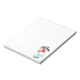 Farting Snögubbe hur Snöflingor framställs i Verkl Anteckningsblock