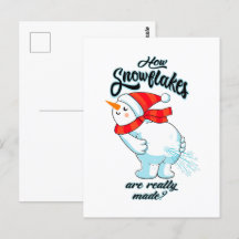 Farting Snögubbe hur Snöflingor framställs i Verkl