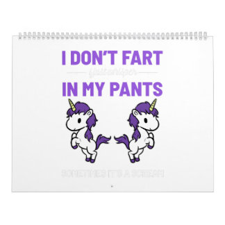 Farting Unicorn Dont Fart Pony Magical Horse Poop Kalender