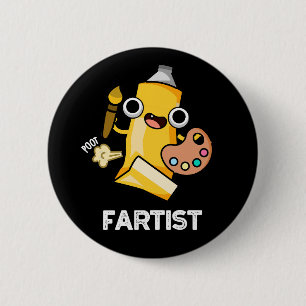 Fartist Funny Artist Pun Mörk BG Knapp