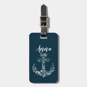 Fartkritiker Anchor Nautical/Coastal Bagagebricka