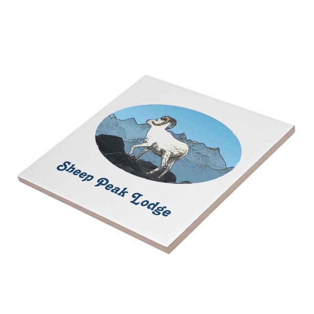 Fårtopplodge Kakelplatta (Sidan)