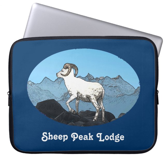 Fårtopplodge Laptop Sleeve (Framsidan)