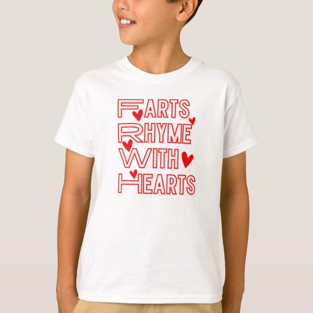 Farts Rhyme with Farts T Shirt (Framsida)