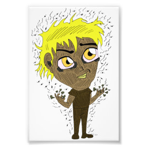 Farty Finger Chibi Fototryck