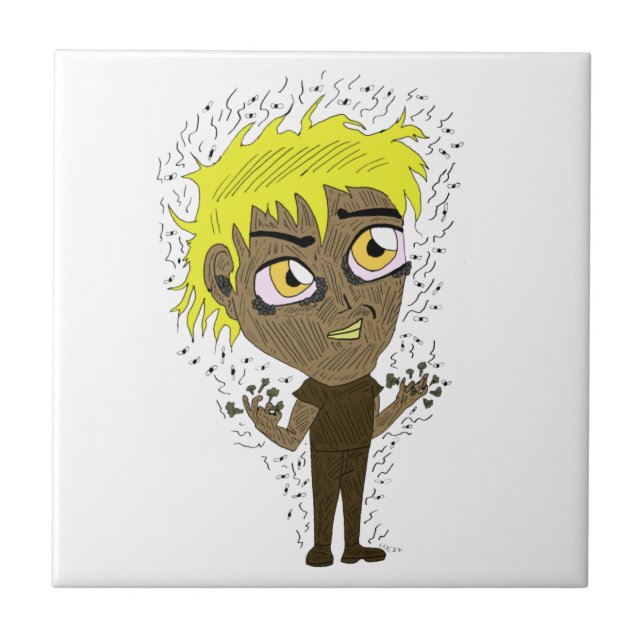 Farty Finger Chibi Kakelplatta (Framsidan)