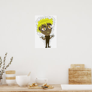 Farty Finger Chibi Poster