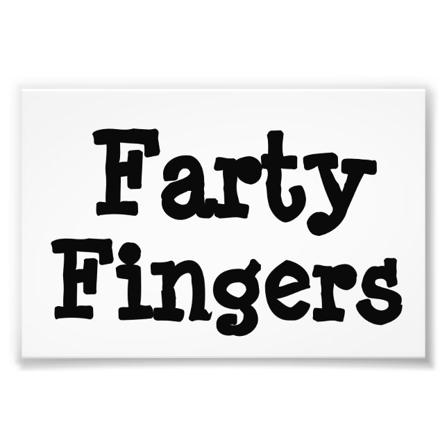 Farty Finger Fototryck (Framsidan)