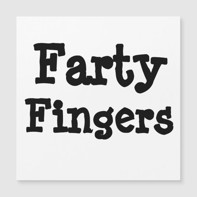 Farty Finger Magnet (Framsida)