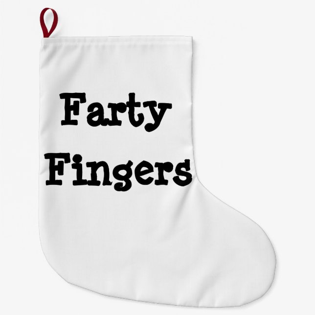 Farty Finger Stor Julstrumpa (Framsidan)