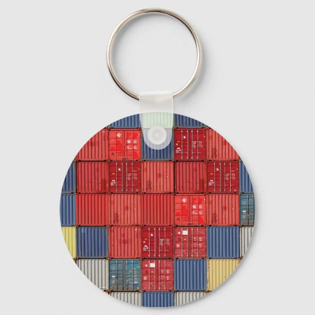 Fartyg - Behållare Heart Nyckelring (Framsida)