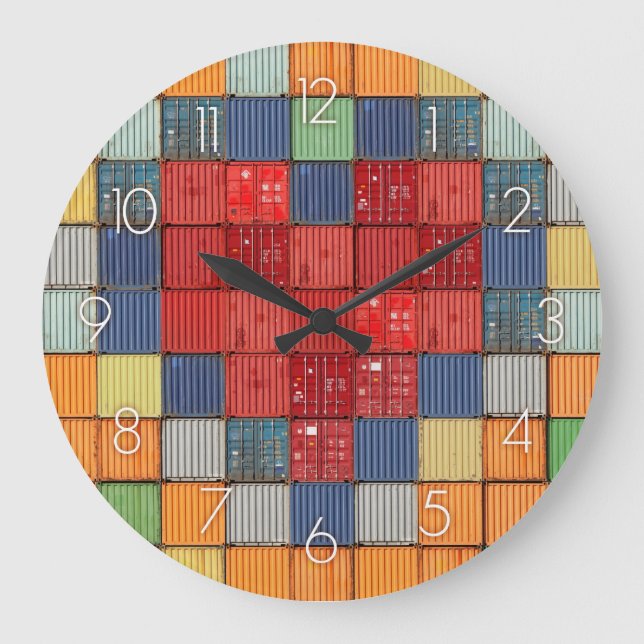 Fartyg - Behållare Heart Stor Klocka (Framsida)