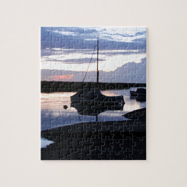 Fartyg Blakeney på skymningen Pussel (Vertikal)