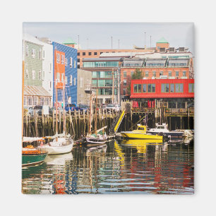 Fartyg förtöjde Portland, Maine Magnet