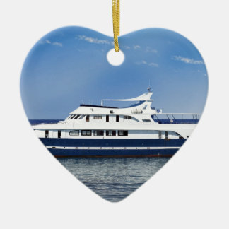 fartyg i havet julgransprydnad keramik