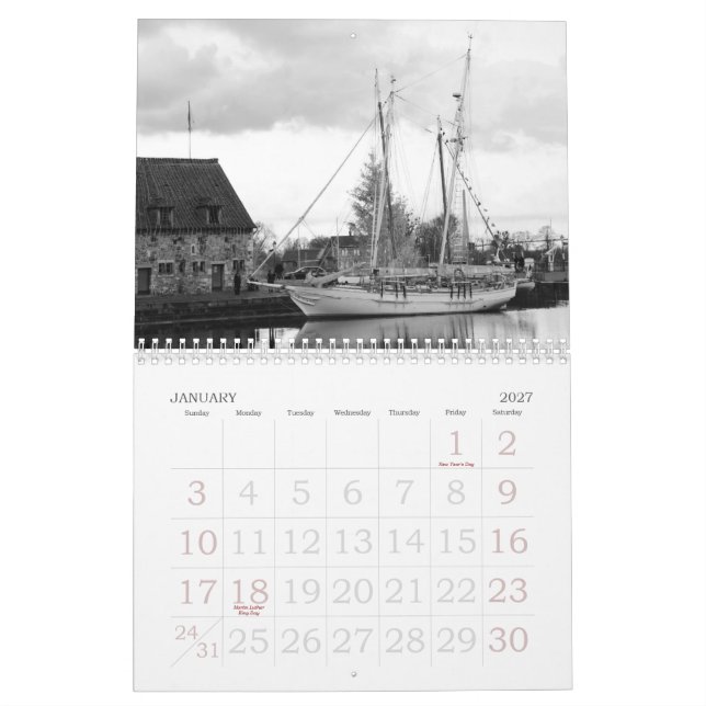 Fartyg Kalender (Jan 2027)