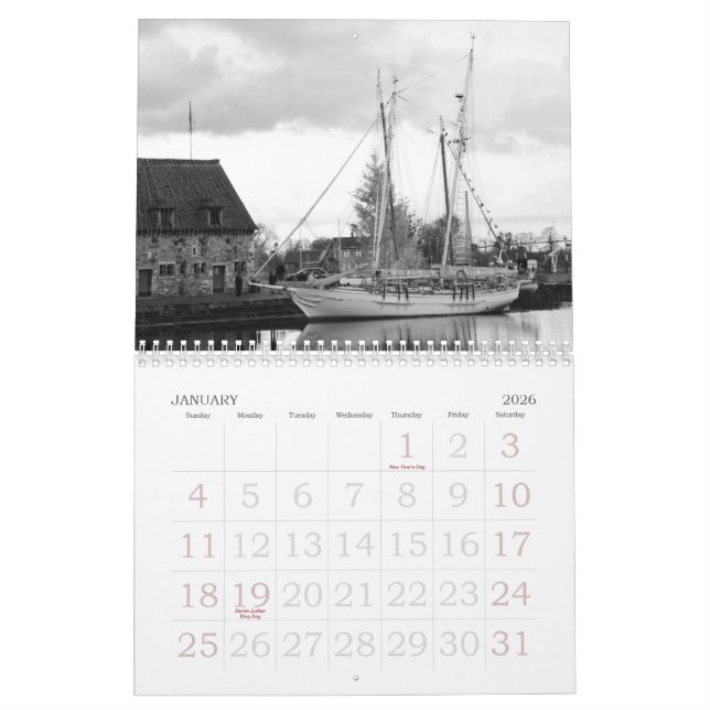 Fartyg Kalender (Jan 2026)