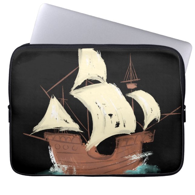 fartyg laptop fodral (Framsidan)