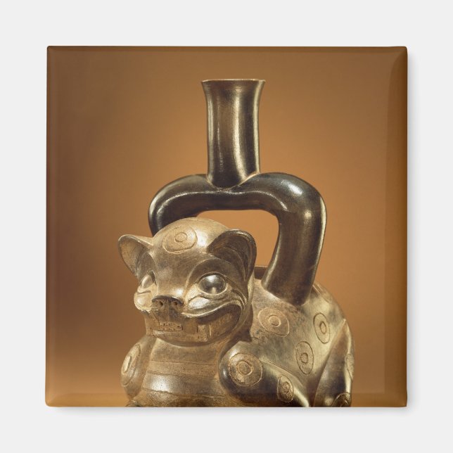 Fartyg med puma, Chavin Culture, c.90 BC Magnet (Framsidan)