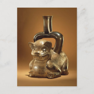 Fartyg med puma, Chavin Culture, c.90 BC Vykort