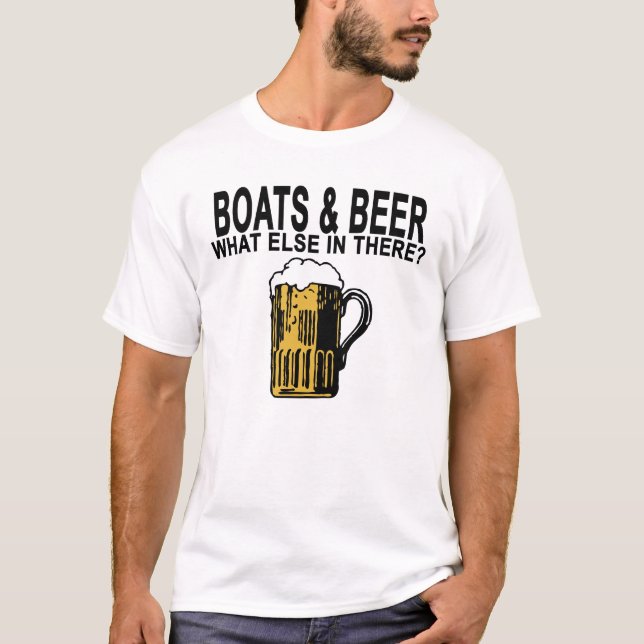 Fartyg och öl rolig T-Shirt.png T Shirt (Framsida)